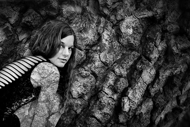 girl in a tree