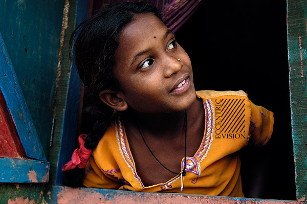 Girl in a window