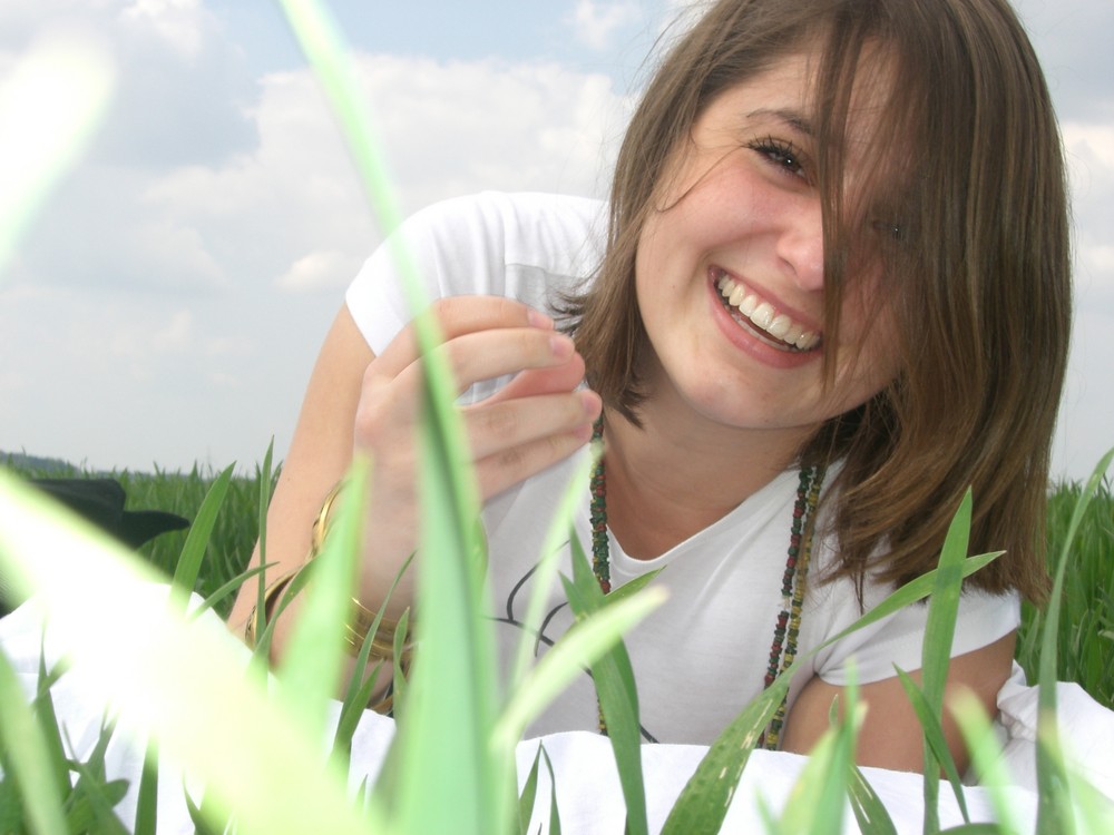 girl in grass