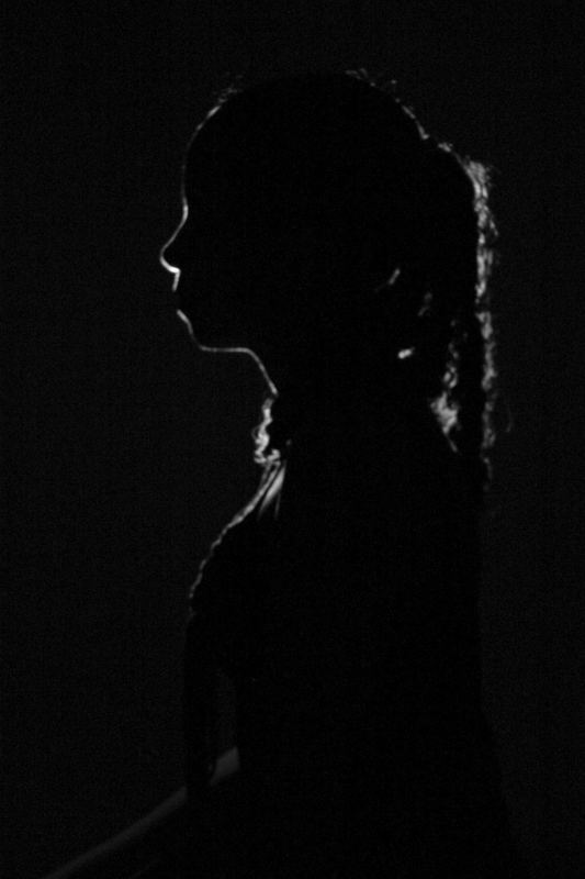 Girl in the dark