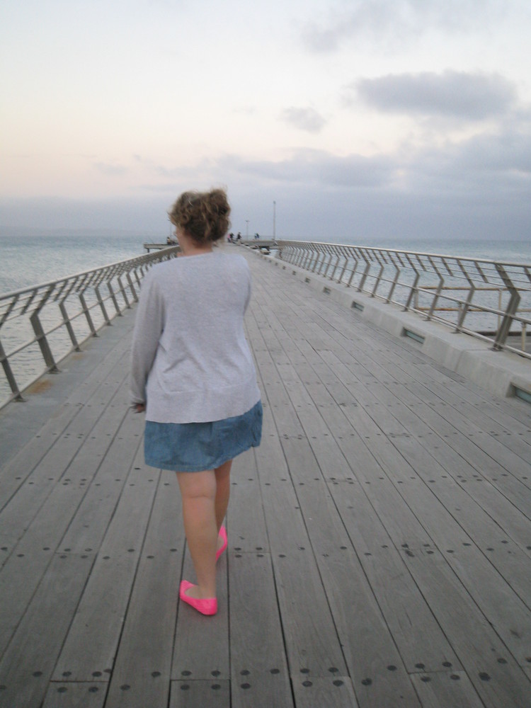 Girl in the Pink shoes