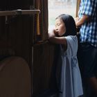 Girl in the train from Ulaanbataar to Beijing