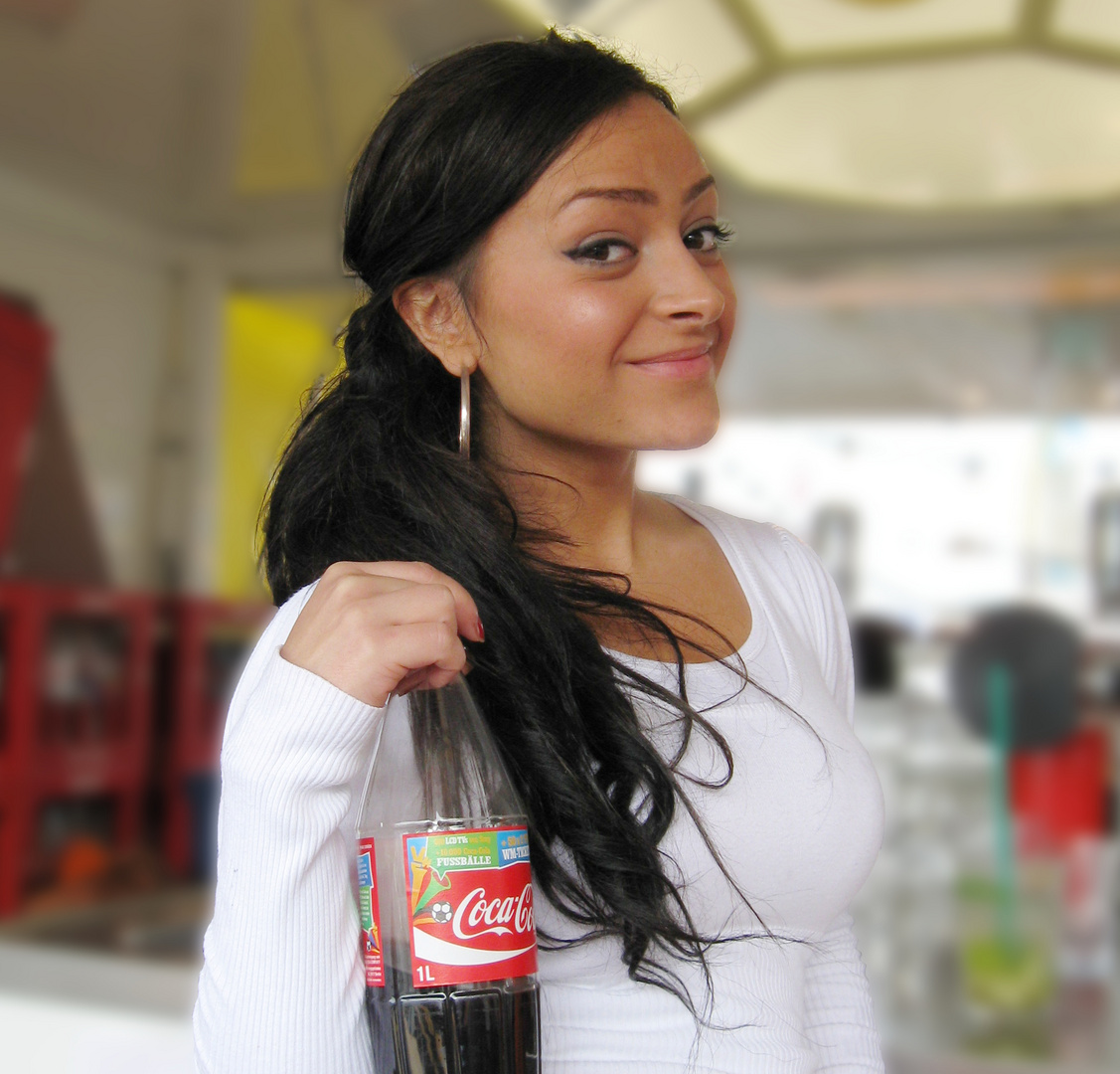 Girl mit Cola Porträt