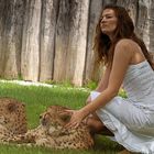 Girl mit Gepard