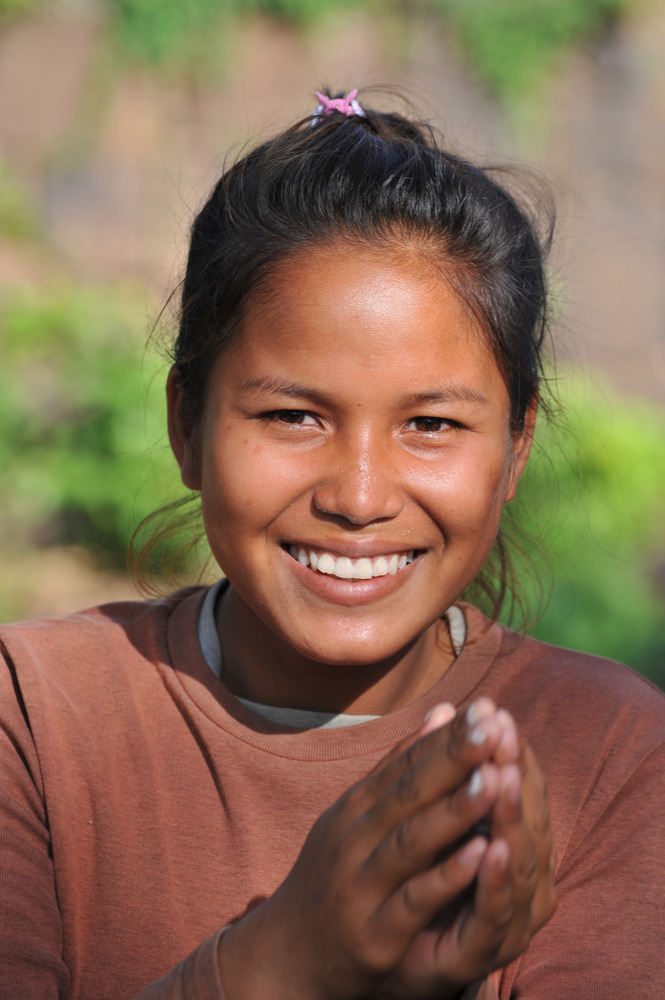 Girl near Phnom Penh