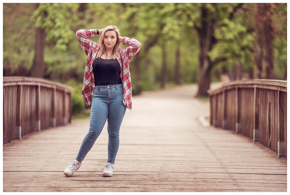 Girl on a Bridge