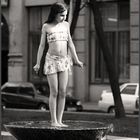 Girl on the fountain