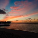 Girl staring at an amazing sunset