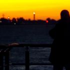 Girl Watching the Sunset (Hamburg, October 2014)