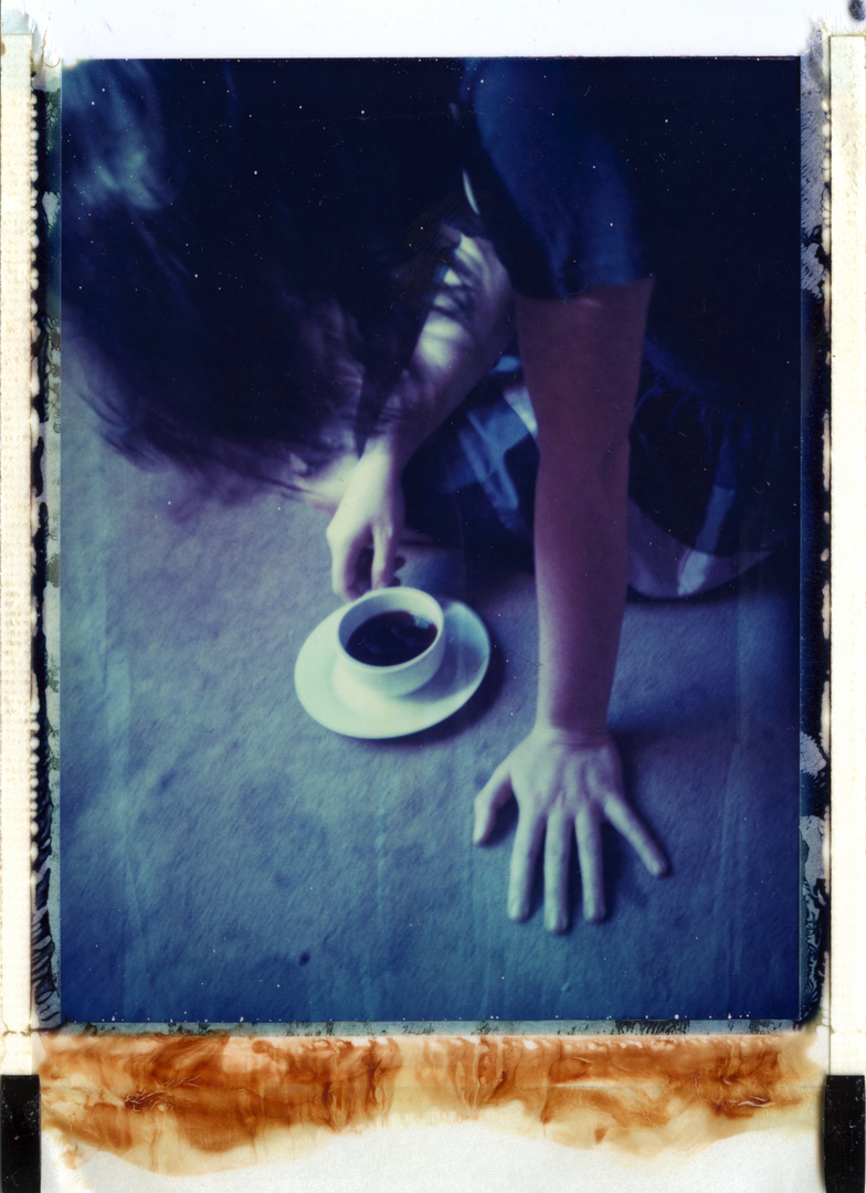 girl with a cup of coffe