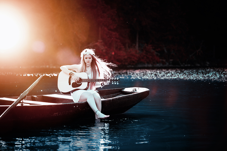 Girl with a guitar