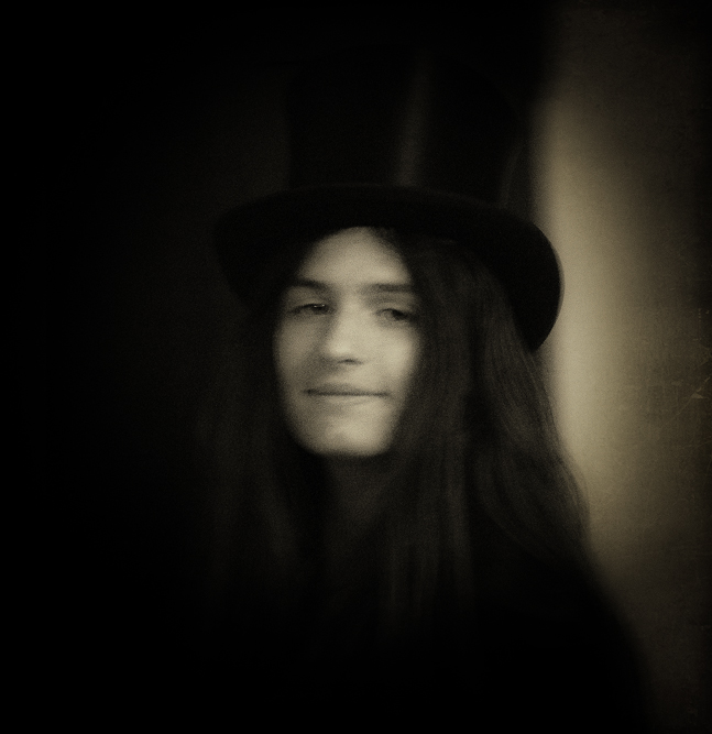 girl with a top hat