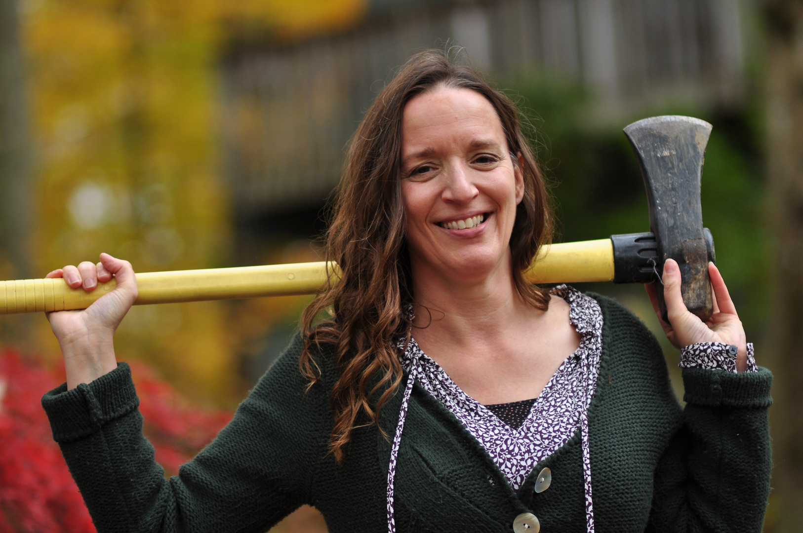 Girl with Ax