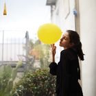 girl with balloon