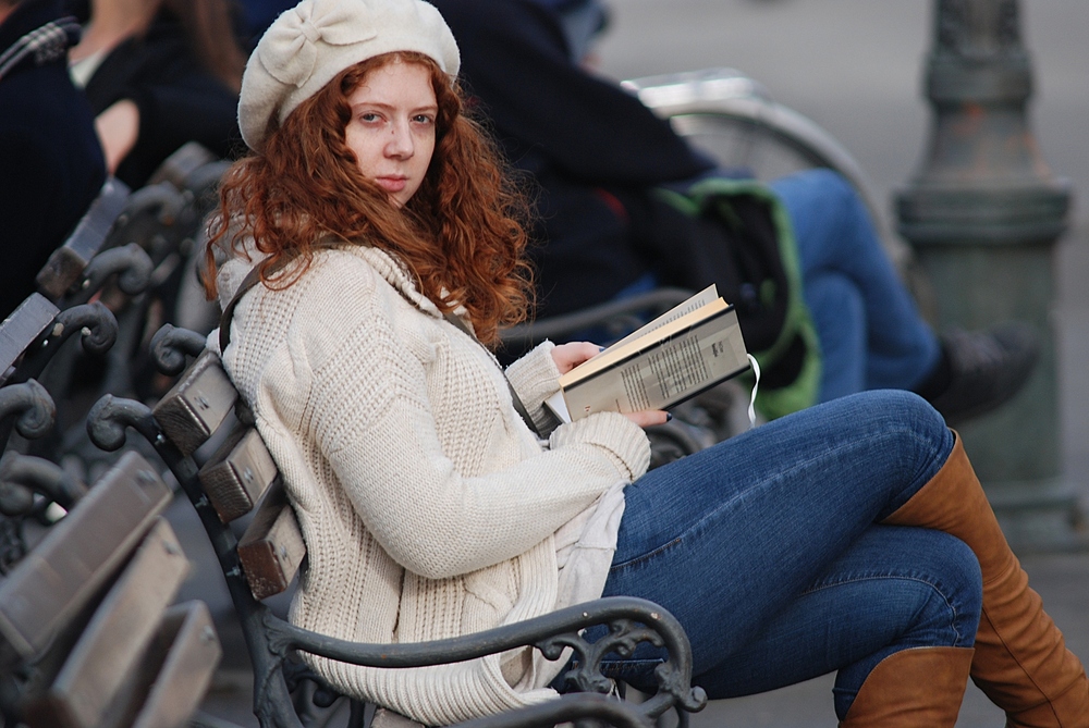 Girl with book