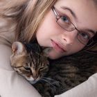 Girl with Cat