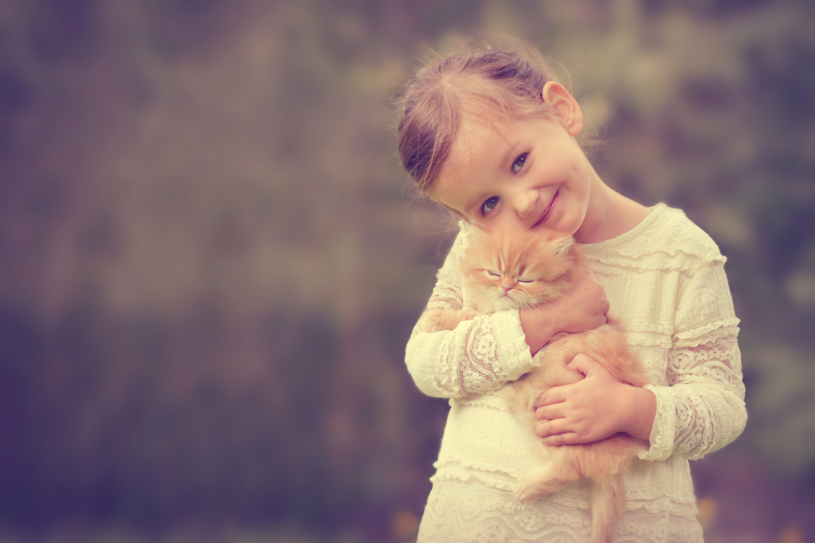 Girl with cat III