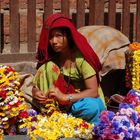 Girl with flowers