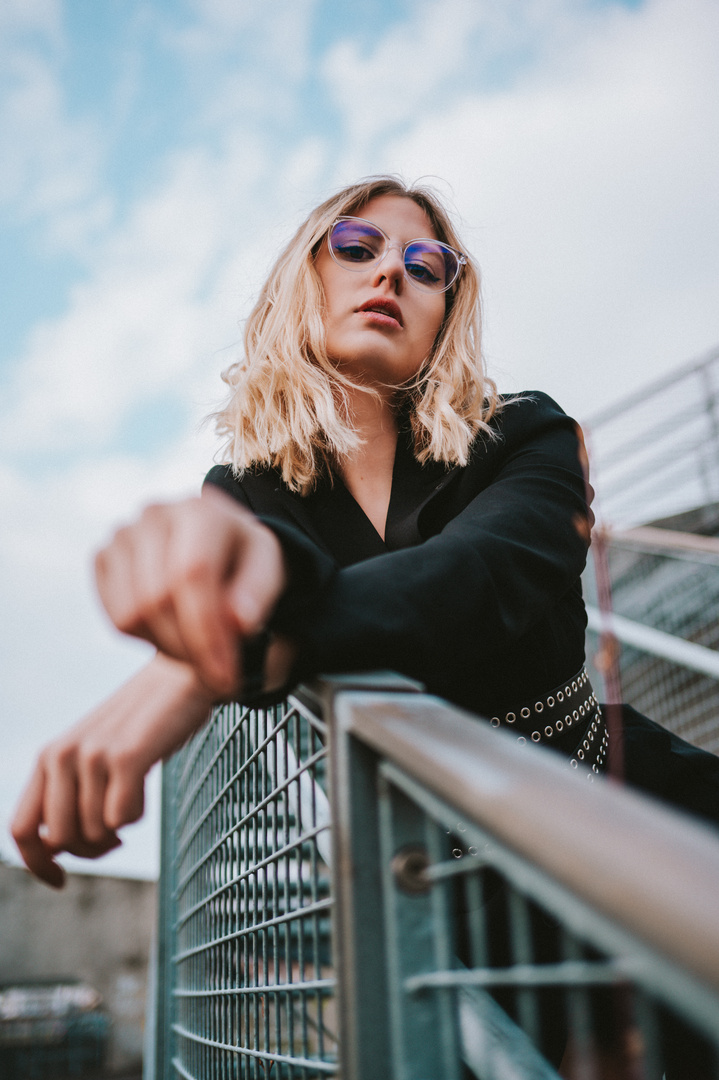 Girl with glasses