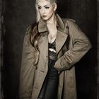 girl with trench coat