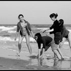 Girls at the sea