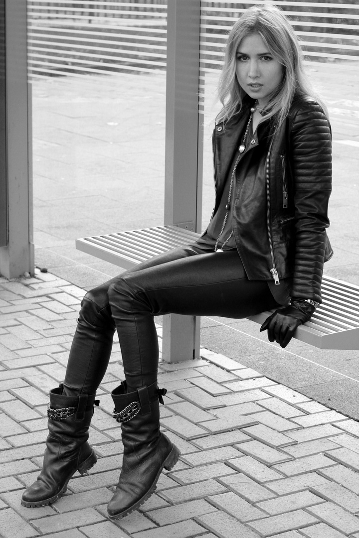 girls in leather