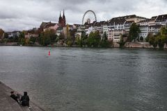 Girls on the Rhine in Basel 