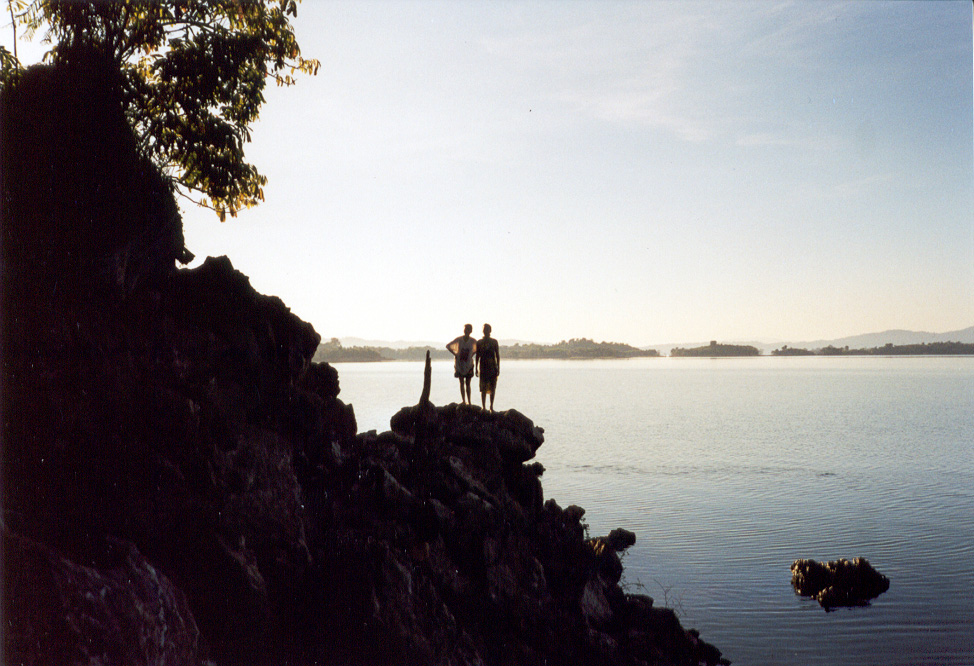 Girls on the rock