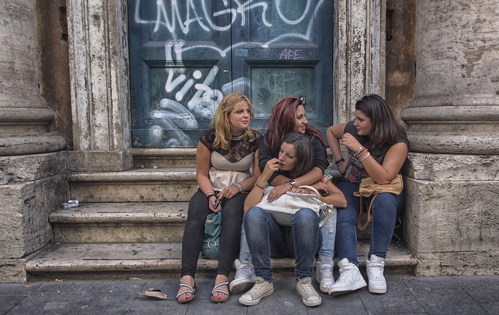 Girls on The Stoop