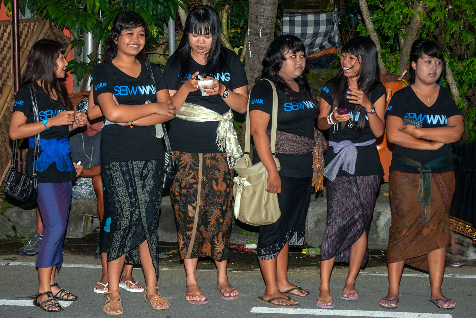 Girls waiting for the parade