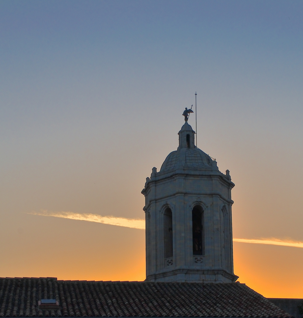 Girona 1, Sonnenuntergang, sundown, puesta del sol