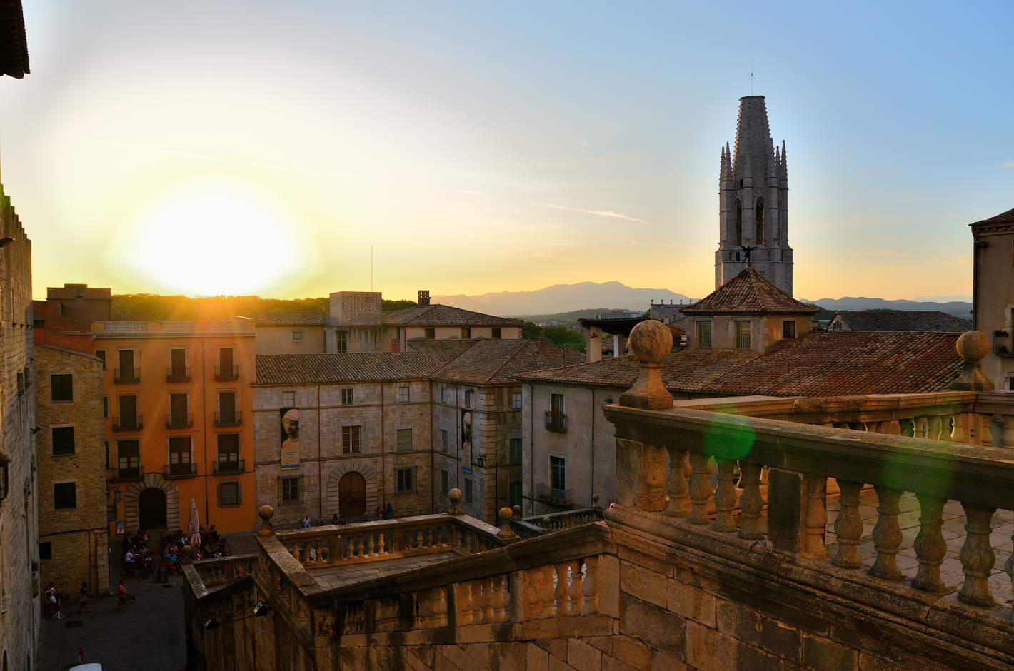 Girona 2, Sonnenuntergang, sundown, puesta del sol 