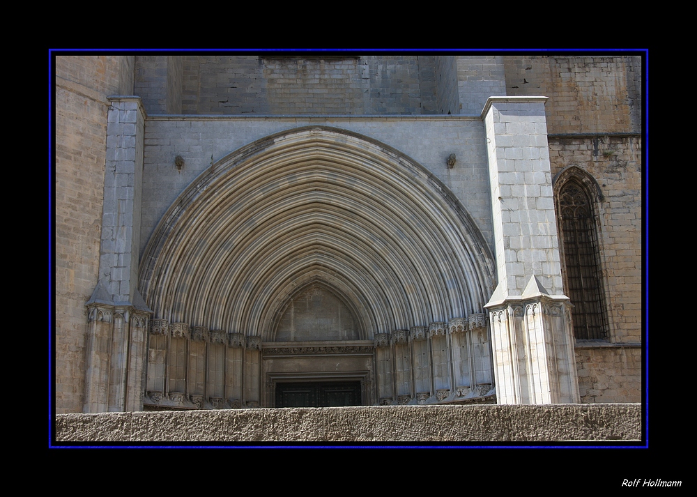 Girona, Kathedrale, Seitenportal