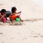 Girs on the beach