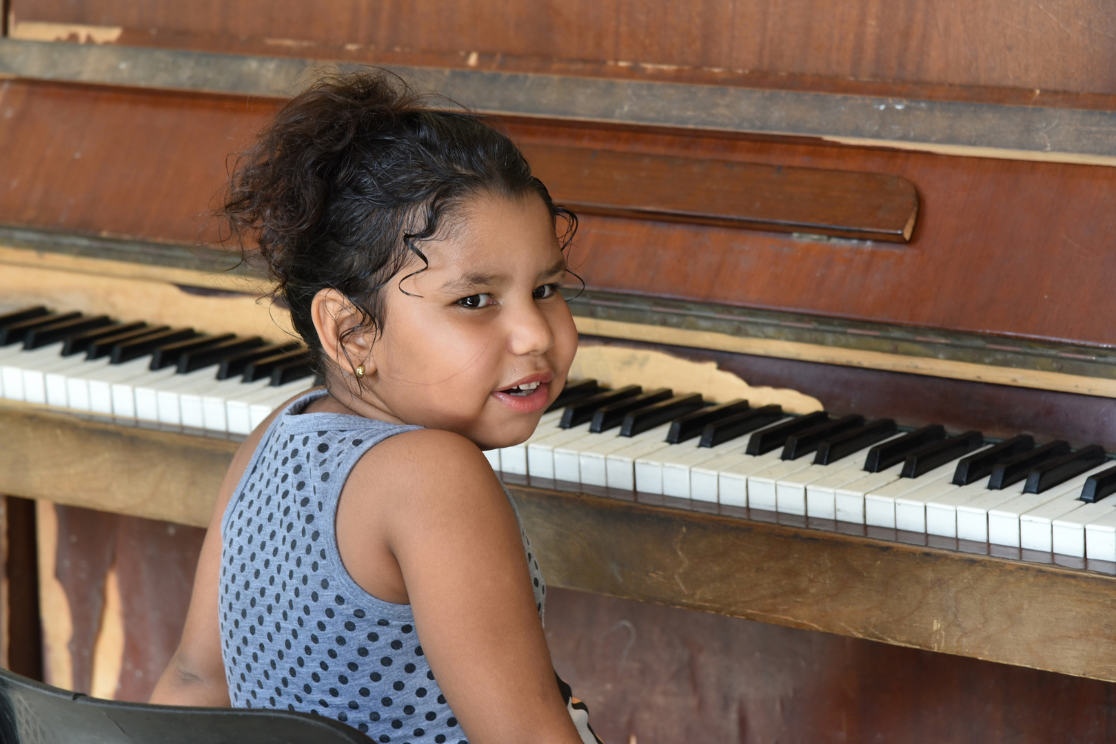 Giselle en el piano