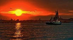 Giudecca -  alba sulla città lagunare - 