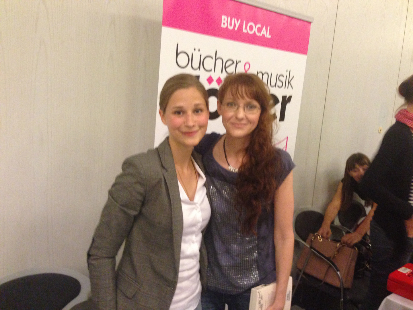 Giulia Enders und ich ... Das Bild hat mein Mann gemacht