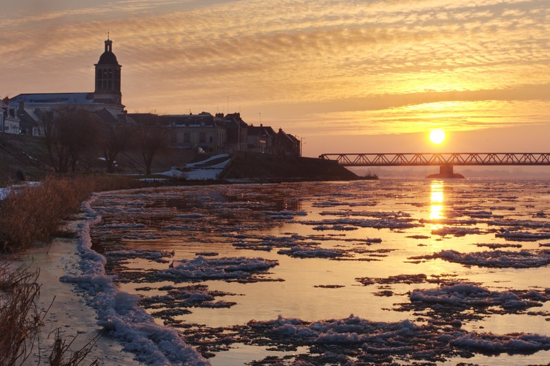 glaces sur la Loire