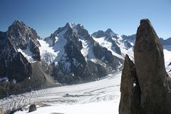 Glacier de Argentiere aus der Vogelperspektive...