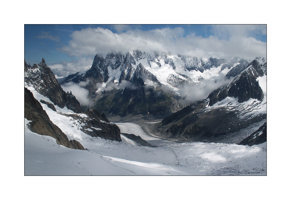 Glacier du Tacul and les Drus