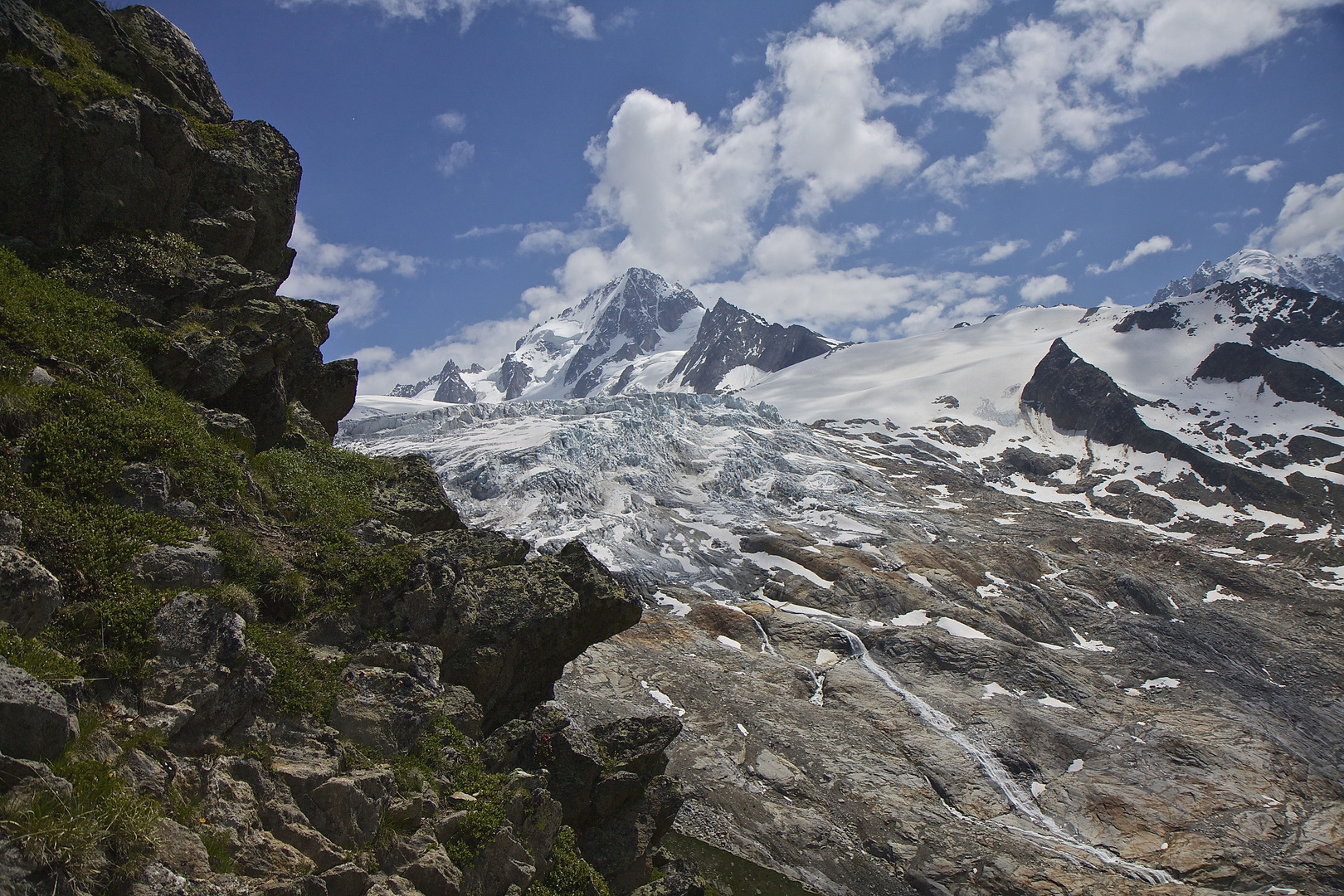 Glacier du Tour, en redescendant