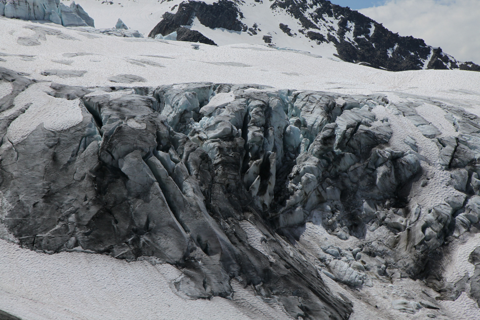 Glacier du tour, les méandres du glacier