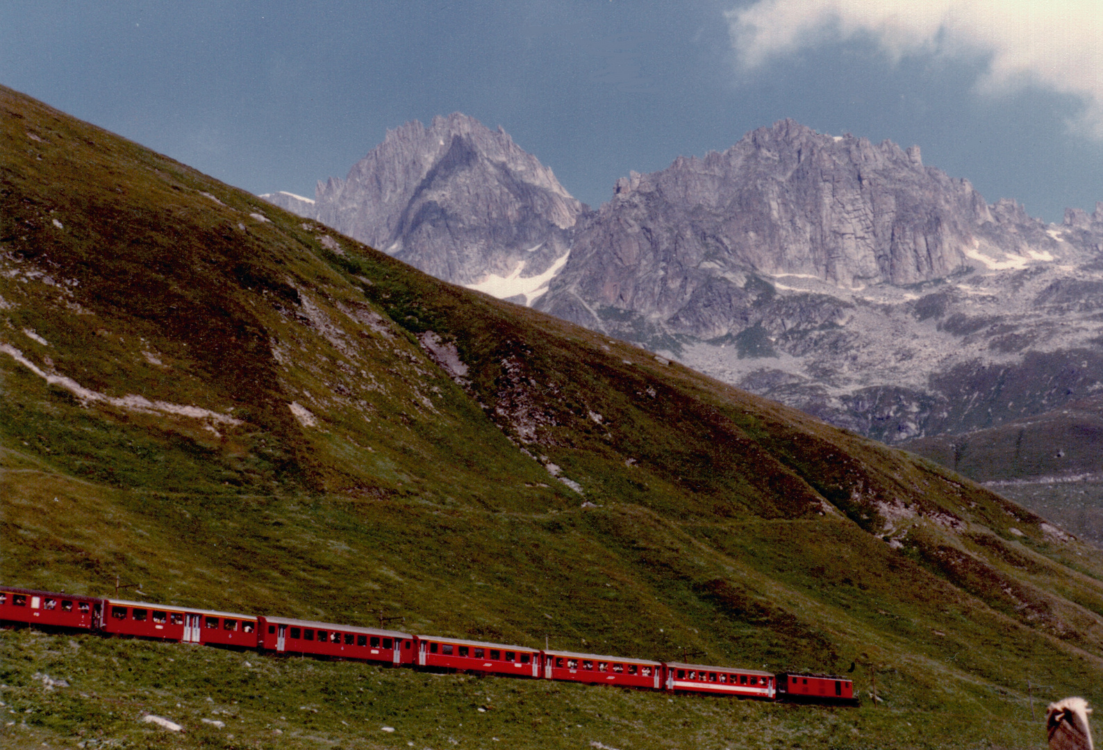 Glacier Express im August 1980