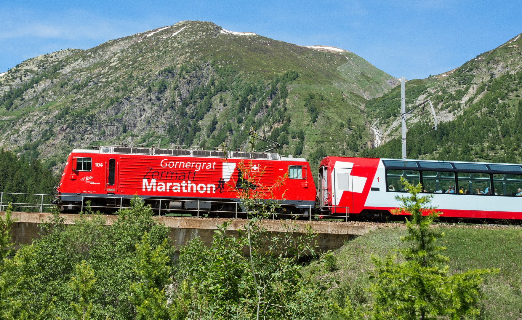 Glacier Express Matterhorn-Gotthardbahn  Oberwald 24.06.2019 