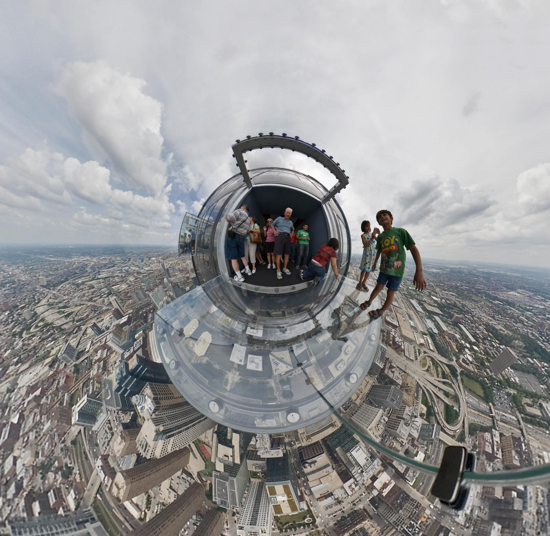 Glas Balkon im Willis (Sears) Tower in Chicago