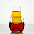 Glas gelb rot 01