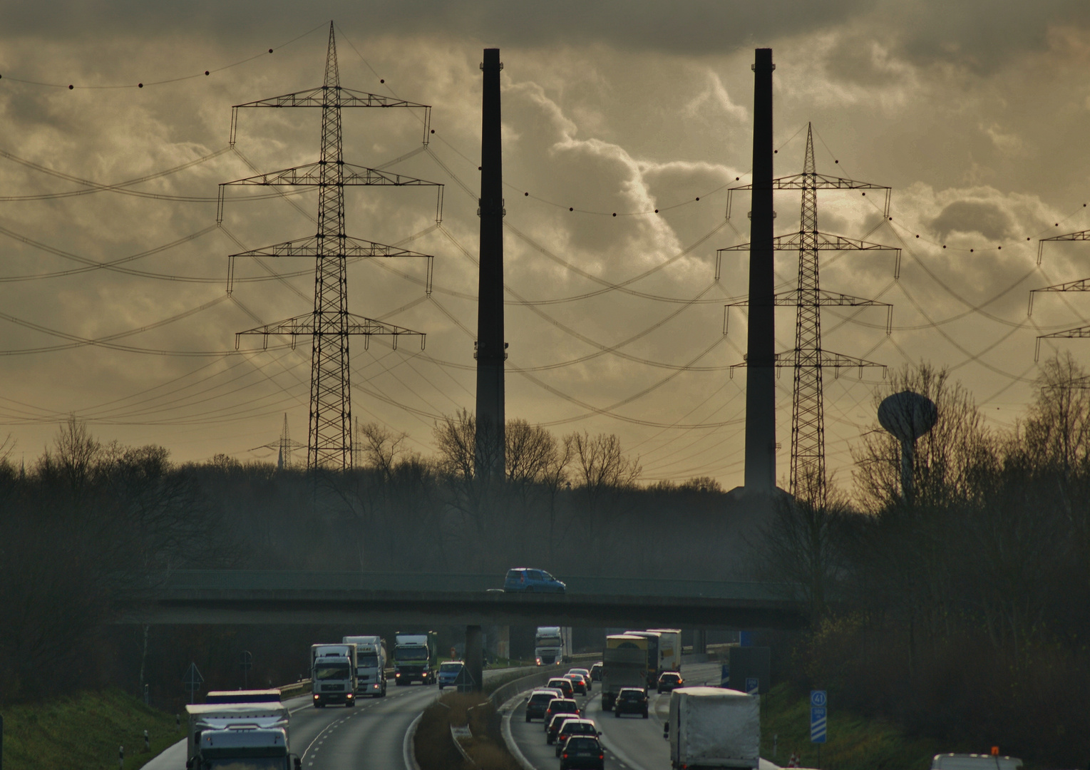 Glas, Strom und die A31