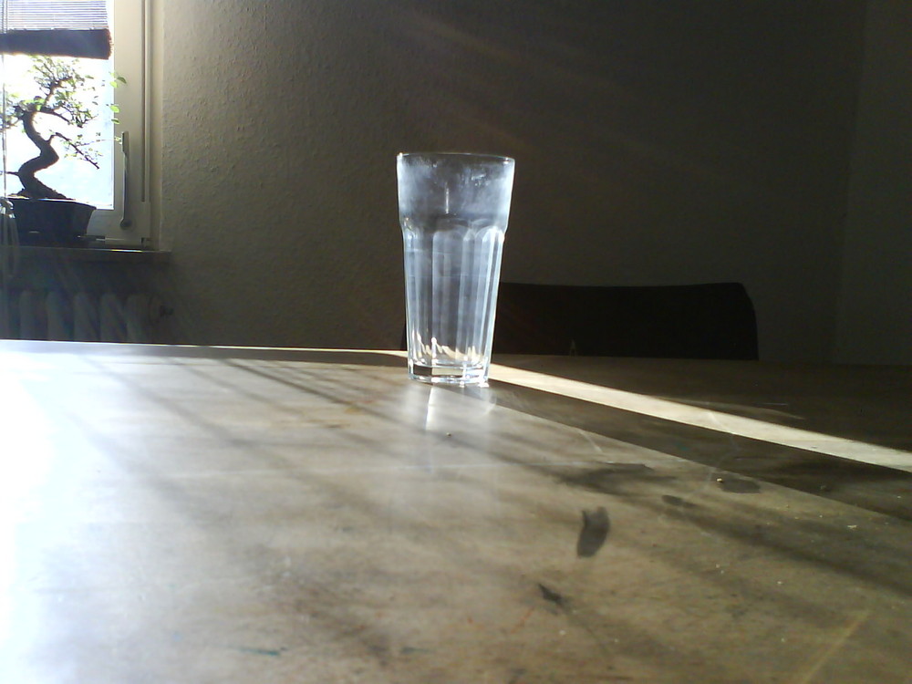 Glas und Morgenlicht