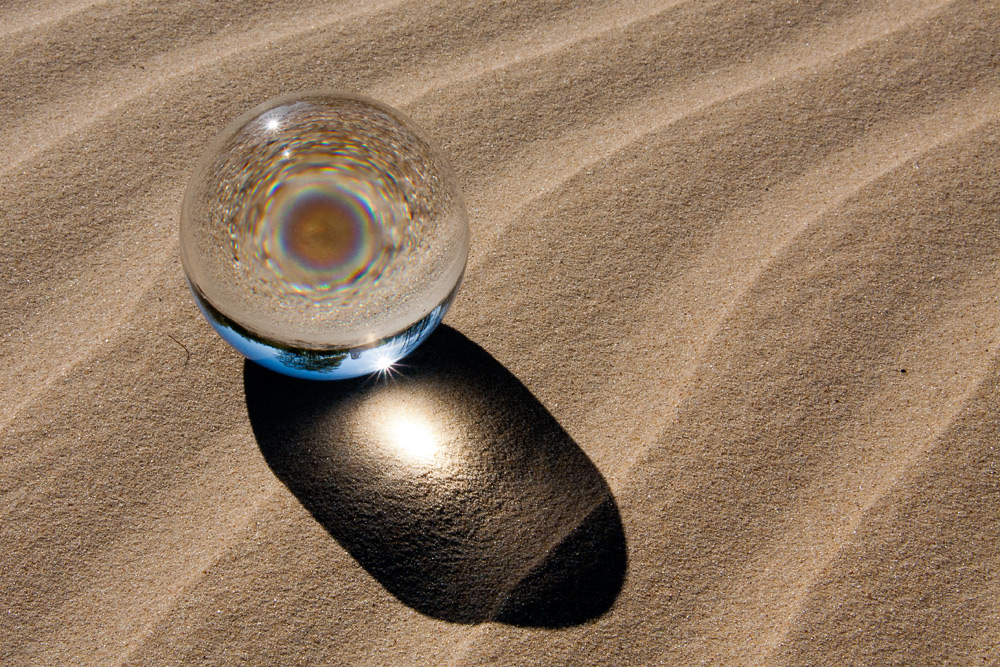 Glas und Sand