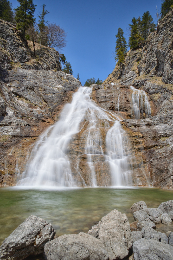 Glasbach Wasserfall bei Jachenau